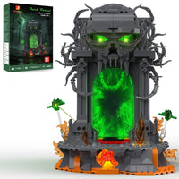 LED Light Up Skull Gate  Building Blocks 1144PCS