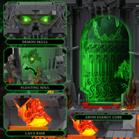 LED Light Up Skull Gate  Building Blocks 1144PCS