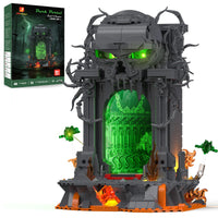 LED Light Up Skull Gate  Building Blocks 1144PCS