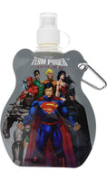 DC Super Hero Portable Water Bottle with Key Ring Grey Color - thetoyfever